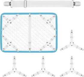 Abeillo 313029294283 Bed Sheet Straps 4 1 Pcs Scrunchie Fitted Stays Keepers Bedshe