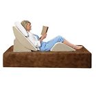 Adjustable Wedge Support System Firm Comfort Memory Foam Bed Room Body 3 Piece 717109768631