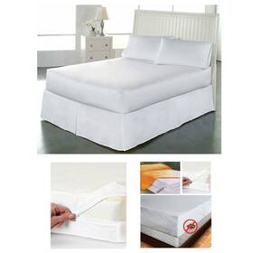 Atb-607-2x Alltopbargains 2 Queen Size Mattress Cover Zipper Protects Against Bed Bugs Dust Allergy Relief