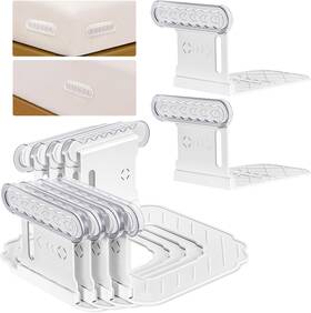 Alwenid 445007357321 Bed Sheet Holder With Slide Lock Straps Heavy Duty Corner Middle Fitted Bedshee