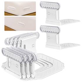 Alwenid 769092053072 Bed Sheet Holder With Slide Lock Straps Heavy Duty Corner Middle Fitted Beds
