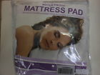 American Linen Mattress Pad Full Size Polyester Filling Waterproof Pvc Backing White Nip 787426603724