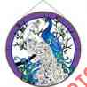 Apm513r Joan Art Designs Baker Panel-white-blue Peacocks