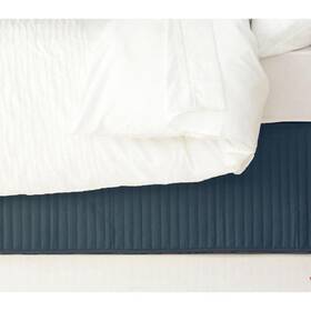 Qv2587navsb Ardor Boudoir Quilted Valance Navy - Single