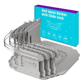 Aukclax 762483443339 Bed Sheet Holders For Corners Grippers 4pcs Fitted