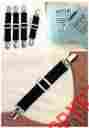 B-003 Adjustable Bed Sheet Fasteners Suspenders Set Of 4 Black