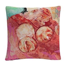 Baldwin 193420168846 Pat Saunders-white 3 Circles Abstract Red Industrial Decorative Pillo