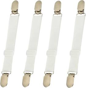 Bbdou 705353216305 Bed Sheet Clips Straps Holder Mattress 4 Pcs Adjustable Elastic