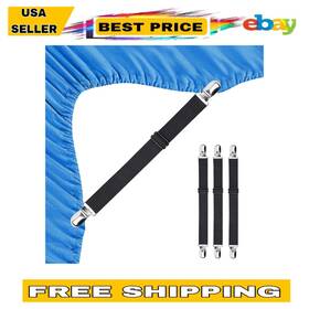 Be20sl150001-4p Beadnova Bed Sheet Straps 4 Pcs Holders Fitted Clips Adjustable