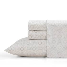 Beatrice Home Fashions 048986933790 Printed 4-piece Microfiber Bed Sheet Set 12-inch Deep Pocket Full High Tide