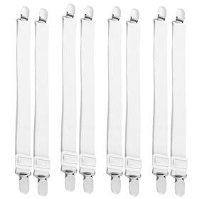 Bed Bsc-8pk-2023 Sheet Clips Adjustable Elastic Straps Fitted Holders