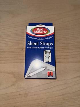 Wmt-752-cb-asst-xx Bed Maker S Sheet Straps 4-pack New/unused Fits Any