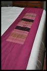 Kn-04b Bed Maroon-approximately 20 Cotton Polyester 71 Runner-handmade