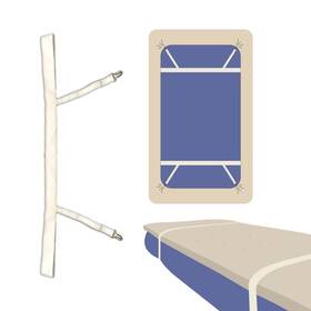 Bd0001 Bedly Comfort Products Straps/college Dorm Essential/twin Xl Certified/bed Straps That Hold Ma