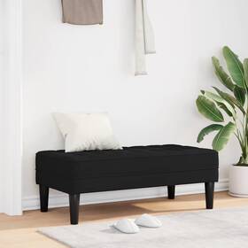 Bench Black 721158784087 113 X 57 39 Cm Fabric