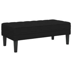 Bench Black 721158784247 113 X 57 39 Cm Velvet