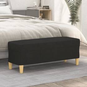 Bench Black Polyester Medium Rectangular Modern 720287186823