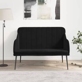 Bench Black Velvet 720845676759 100% Polyester Metal Plywood Two Seater