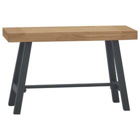 Bench Brown Black Solid Teak Wood 720286819012 And 31.5 In Durable
