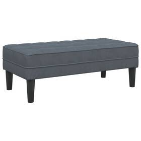 Bench Dark Gray 721158784193 113 X 57 39 Cm Velvet