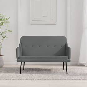 Bench Dark Grey 720845676902 100% Polyester Fabric Metal Plywood Foam