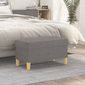 Bench Dark Grey Polyester Plywood Foam 720287186717 27.6 X 13.8 16.1 In