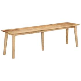 Bench Light Brown Solid Mango Wood 720845894290 63x15.7x17.7 In Durable