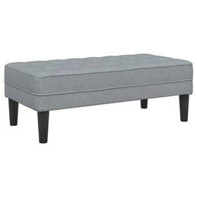 Bench Light Gray 721158784063 113 X 57 39 Cm Fabric