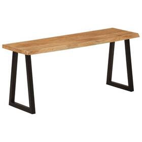 Bench Live Edge 721012364790 With 41.3 Inch Solid Wood Acacia