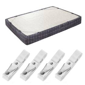 Beskyoo 634715792372 Bed Sheet Holder Straps- Adjustable Fitted Clips Fastener Sus