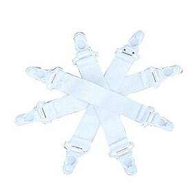 Best Product 610922428266 8 Pack-bed Sheet Fastener Gripper With Plastic Clasp-garter Belt Style Shee