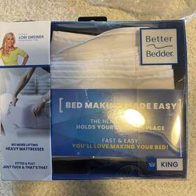 Bed01003 Better Bedder 740275057179 Bed Making Easy Headband Holds Sheets In Place King Size Open Box