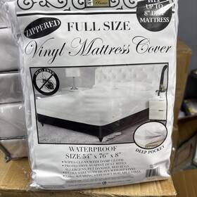 Better Homes 044712006066 Home Deluxe Vinyl Mattress Cover Zipper Style Full Size. 54x76x8