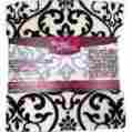 Bh45-009-099-18 Bh G Better Homes And Gardens Velvet Plush Throw Black Damask Scroll 667646092532