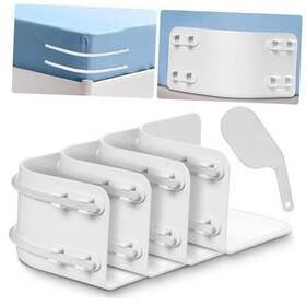Bheya01 Bheya Store 2025 Upgraded Bed Sheet Holders For Corners Lock Corner White
