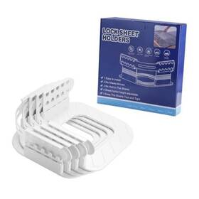 Bx018 Bluexbear Adjustable Bed Lock Sheet Holder For Corners Fitted Fasteners With White