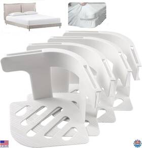 Syqj-01 Brand Hdskyspeed Bed Lock Clips Set Of 4 Mattress Holders For Firm Bedding Corner Fasteners