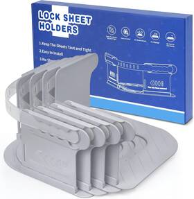 Sf-gp1 Brand Samturui Sheet Fasteners Bed Straps For Corner Heavy 1 Pack Gray