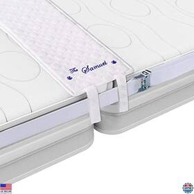 B08xwrz9vh Brand The Samuel Bed Bridge Twin To King Connector Kit - Navy 10 Inch Gap Filler 4 Clips