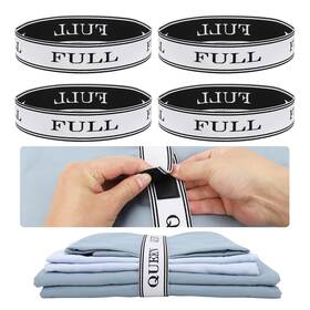 Byz008 Bropgod Bed Sheet Organizer Bands With Hook And Loop Adjustable Organizers
