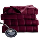 Bsm9bqs-r310-16a00 Sunbeam New Digital Heated Blanket Queen Garnet Microplush