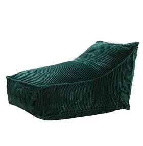 9012252 Cadence And Co. Wilde Ribbed Luxe Fleece Beanbag Lounge Cover Emerald - Single