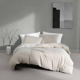 Ushsfn1277676 Calvin Klein - Queen Duvet Cover Set Reversible Tencel Bedding With Matching