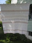 Catalogne Woven Blanket " Rag 83.25 365 Vintage 72.5 "inches Material Cotton
