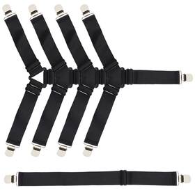 3887-absaq-1 Cchiai 5pcs Adjustable Bed Linen Holders Set Non Slip Fastener Clip Elastic Suspende
