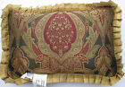 Chella Garnet Home 24 16 Boudoir Green " Pillow Croscill Burgundy Stripe Gold