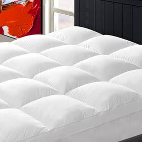 Cptop-q-wh1500 Chopinmoon Cooling Mattress Topper Queen For Back Pain Extra Thick Pad Cover