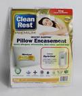 Clean Rest Clear Premium Healthy Sleeping Pillow Encasement King Bug Blocking 845168002752