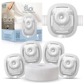 Click 197644678730 Bed Sheet Straps And Clips - Holders To Keep Sheets Firm Tight For