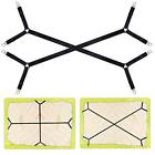 Cln-108-1 Korlon Pcs Adjustable Crisscross Sheet Straps Fitted Holders Clips Bed